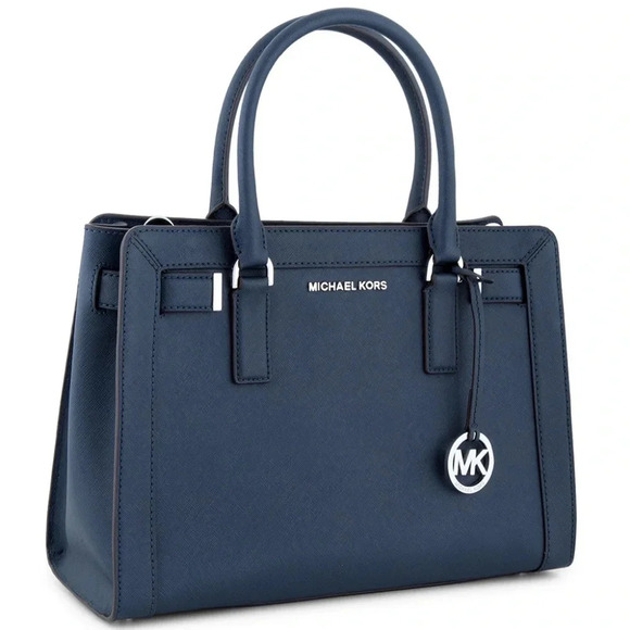 Michael Kors Handbags - Michael Kors Dillon Satchel Navy Blue